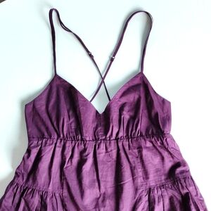 !!! Gap Purple Cotton Midi Day Dress